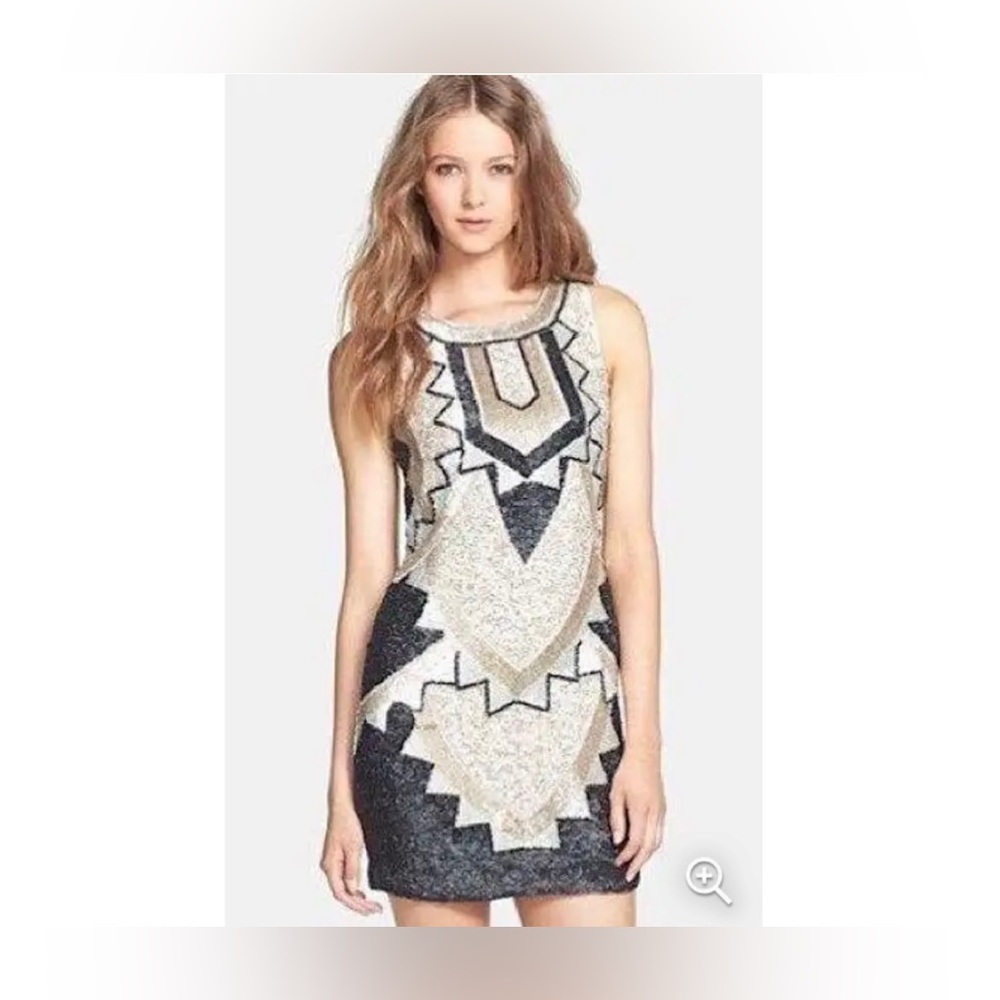 Needle & Thread Deco Georgette Sequin beaded Dress